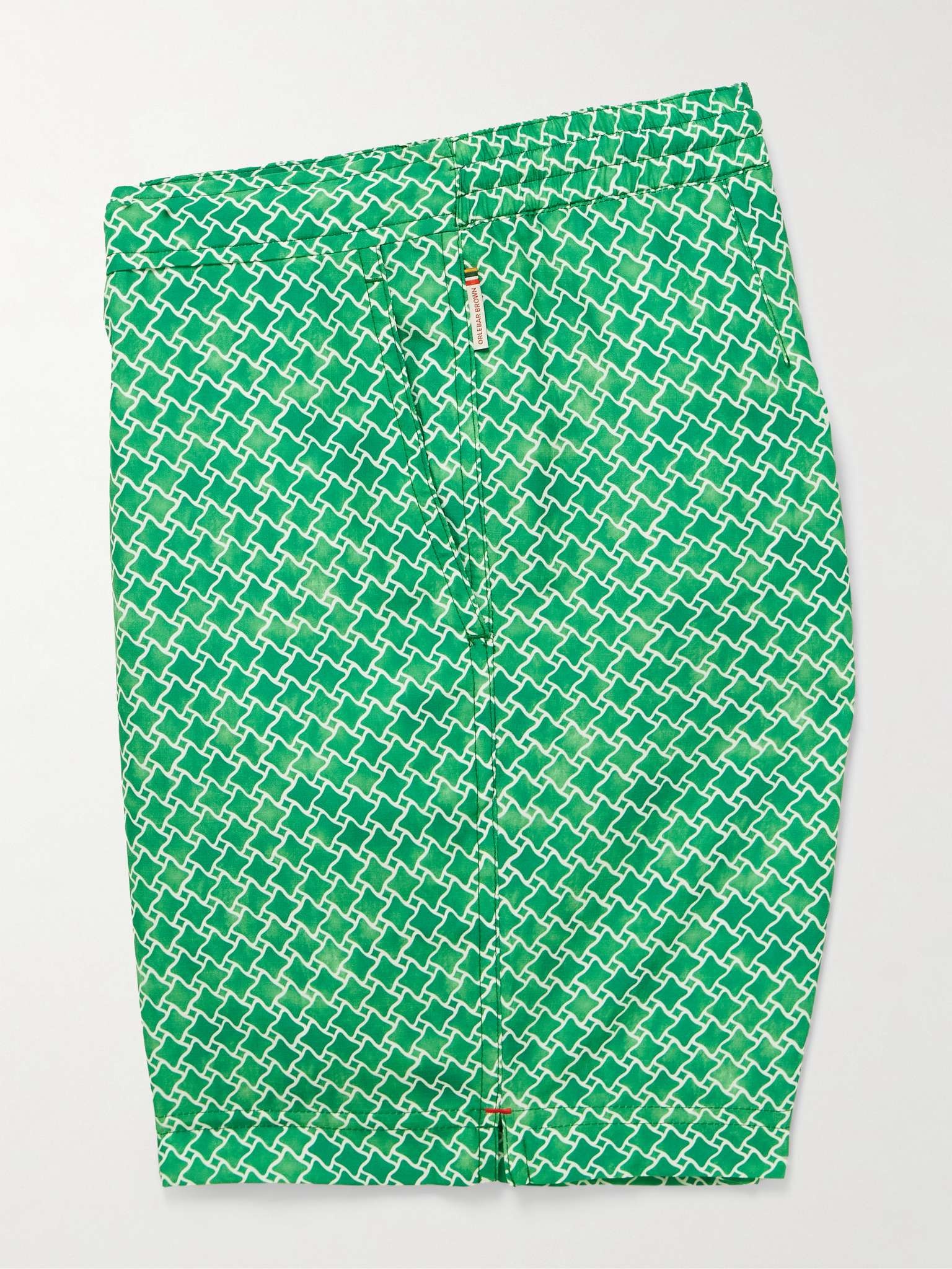 Standard Slim-Fit Straight-Leg Mid-Length Printed Swim Shorts - 5