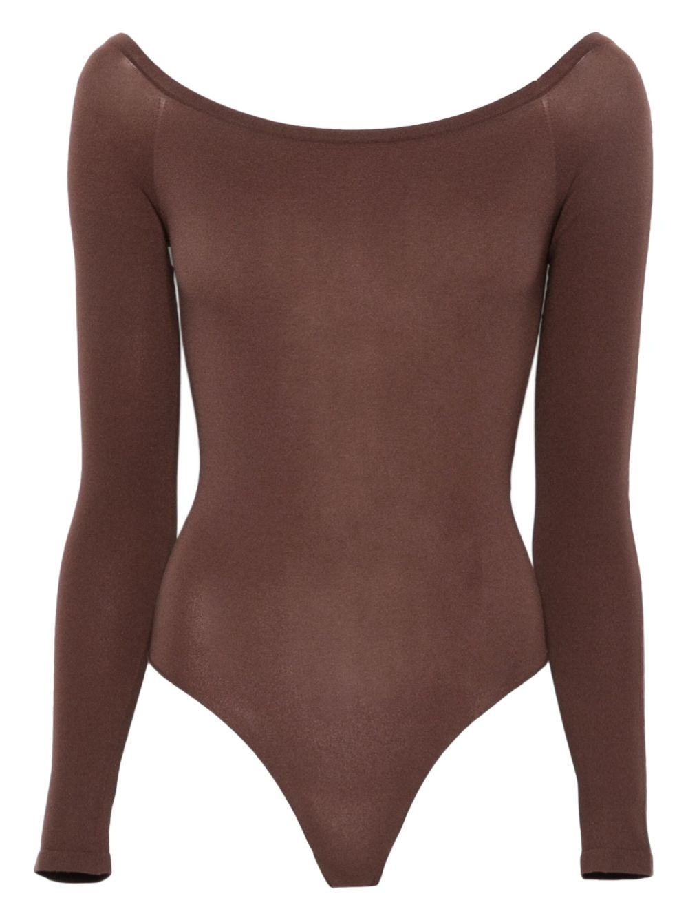 long-sleeve off-shoulder bodysuit - 1