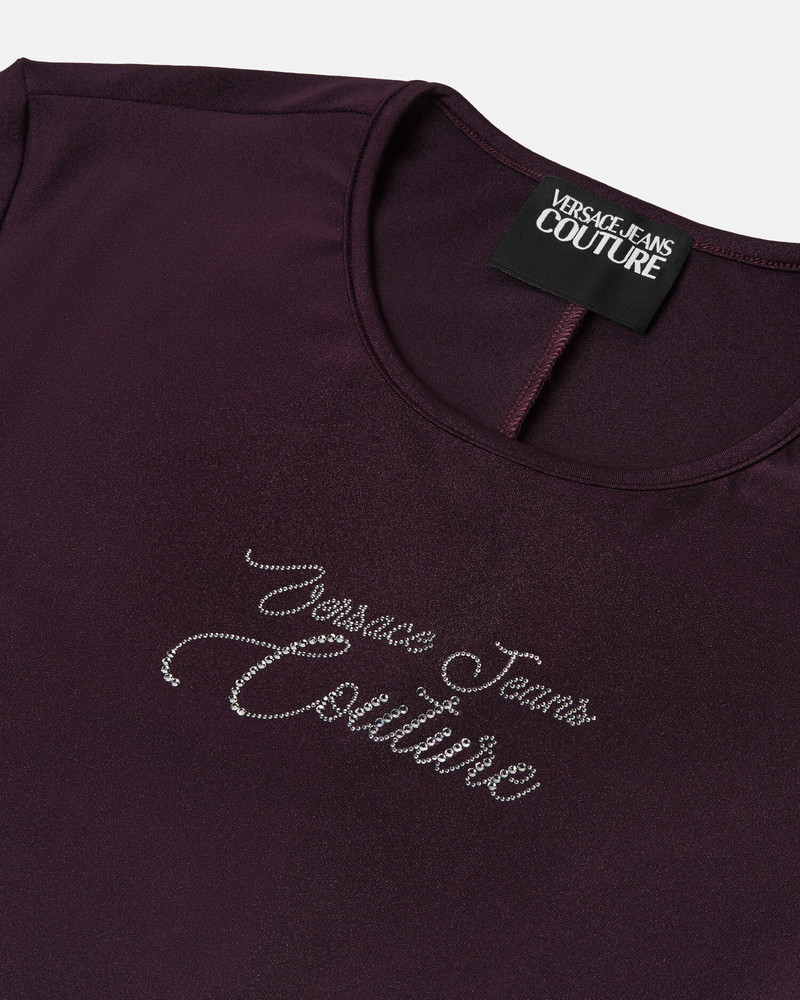 VERSACE JEANS COUTURE Crystal Logo Bodysuit outlook