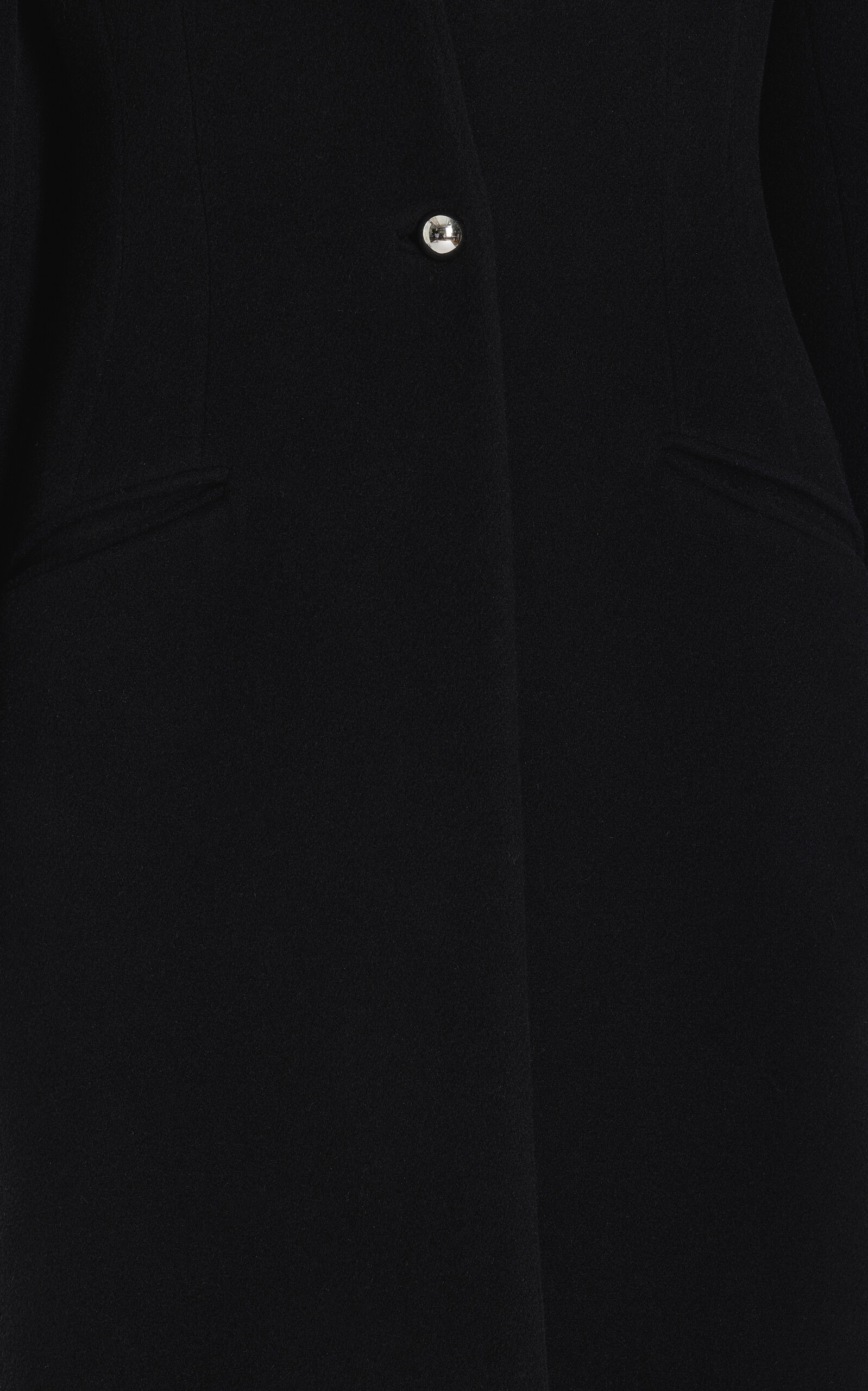 Layered Cashmere Coat black - 6