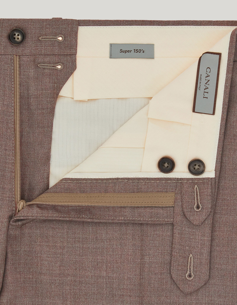 BROWN PANTS IN 150'S WOOL 5