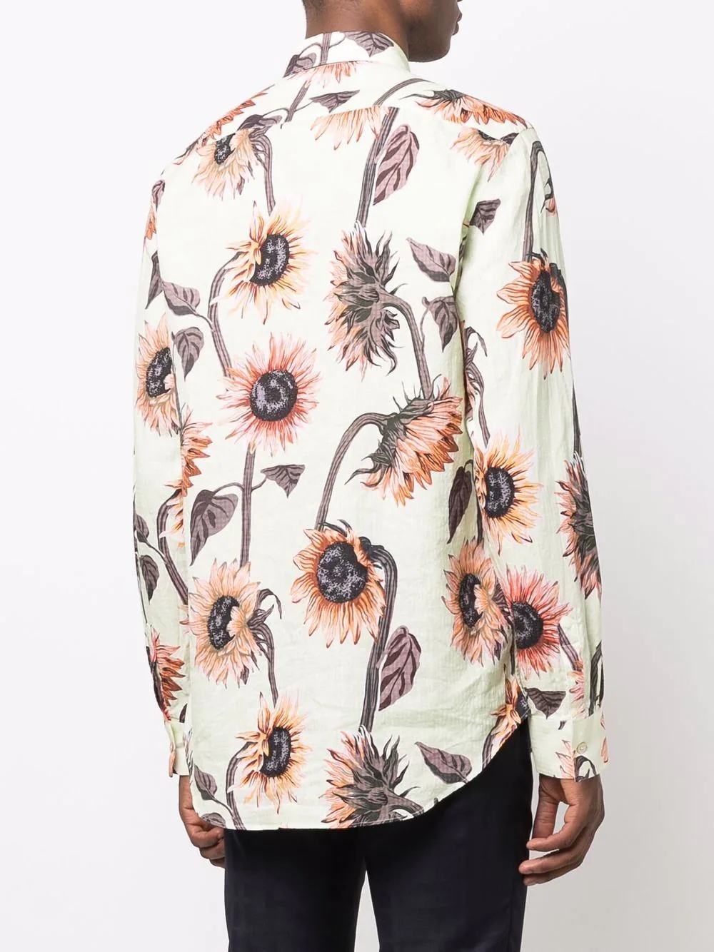 sunflower-print shirt - 4