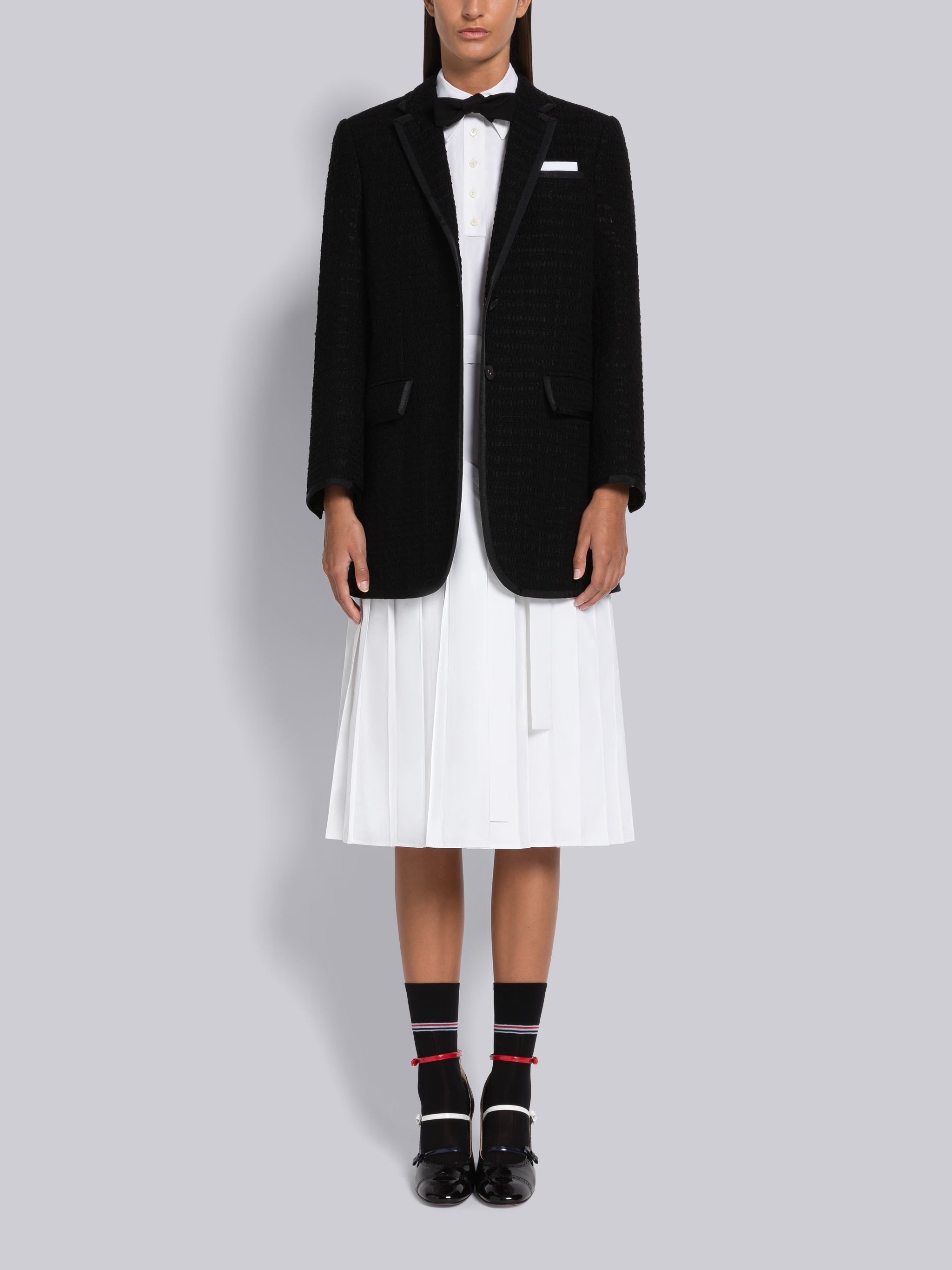 Heavy Poplin Asymmetric Pleated Bottom Dress - 4