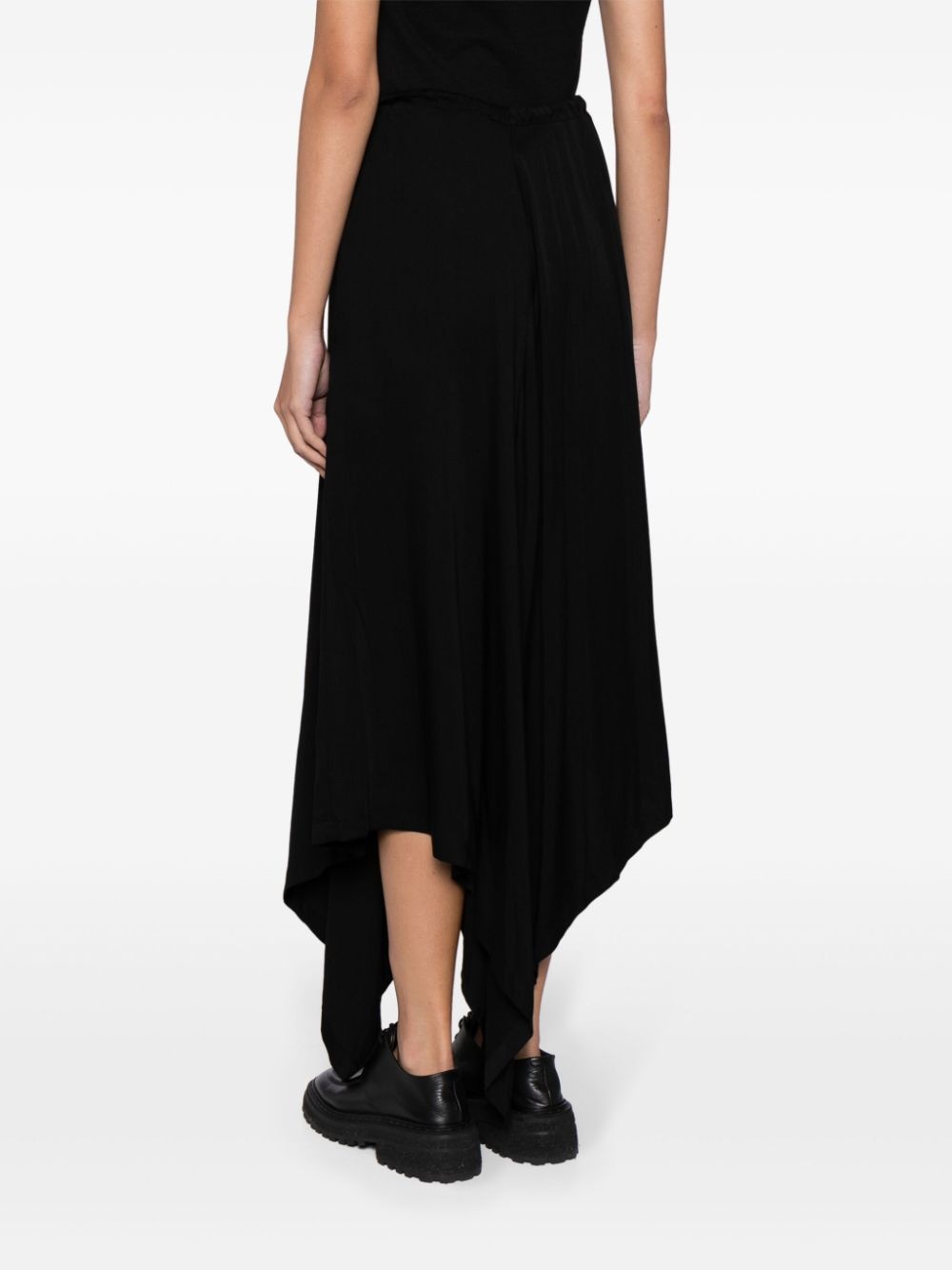 satin drawstring sarrouel trousers - 4