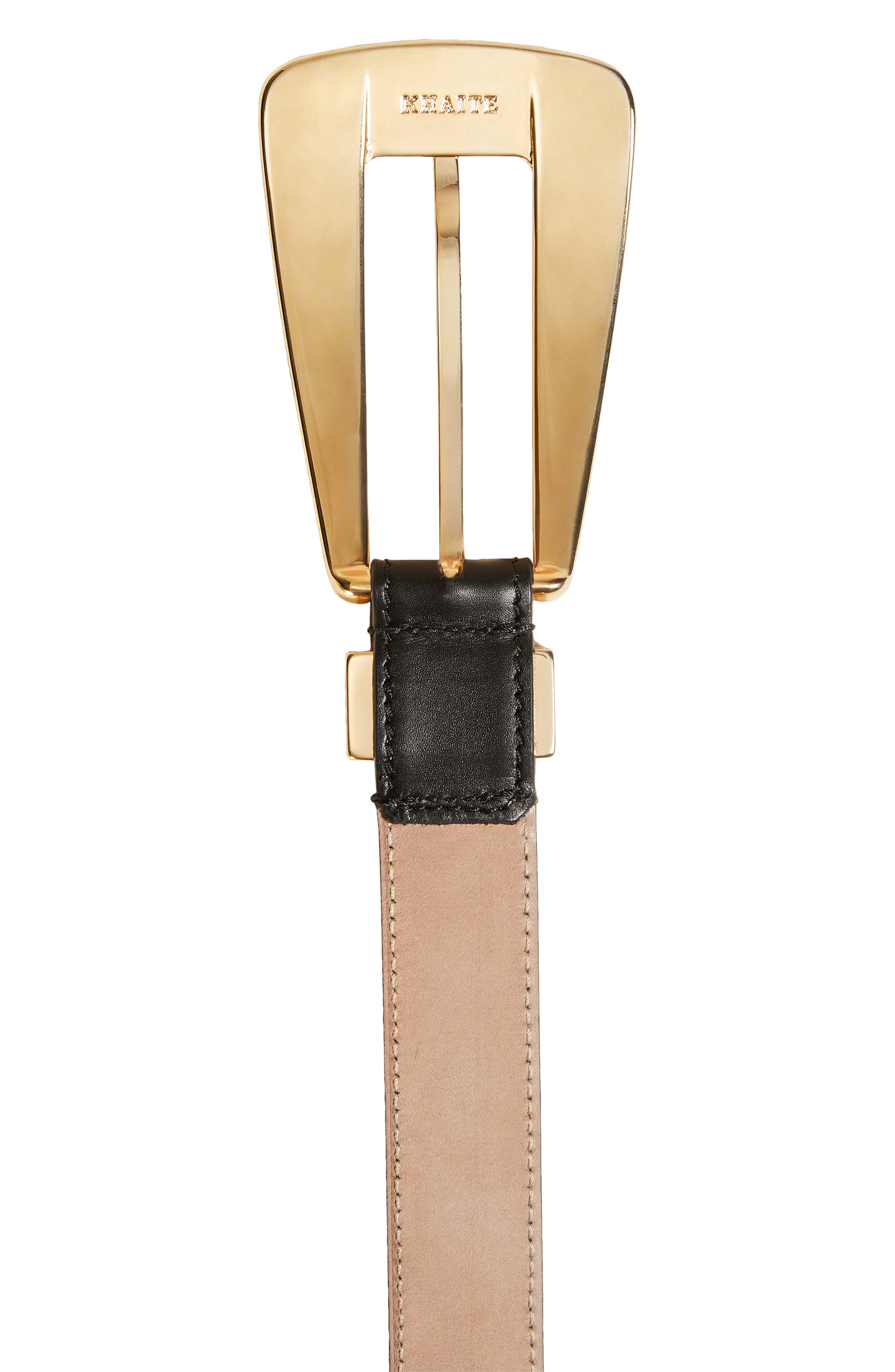 Khaite Lucca Leather Belt in Black at Nordstrom - 3