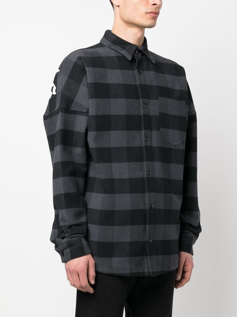 check-print cotton shirt - 4