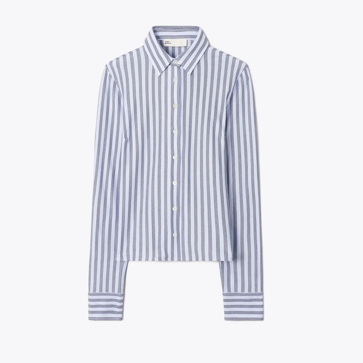 Striped Cotton Piqué Polo Shirt - 1
