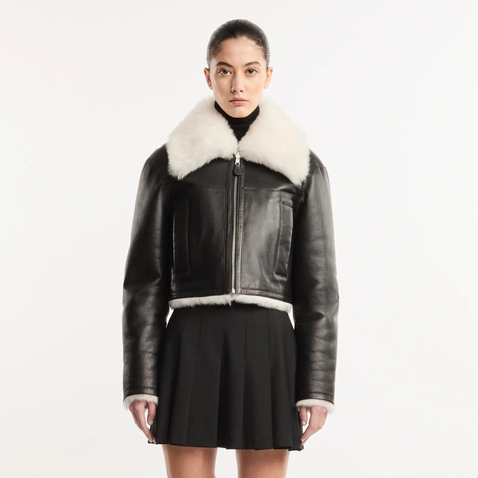 Reversible Jacket in shearling - 7