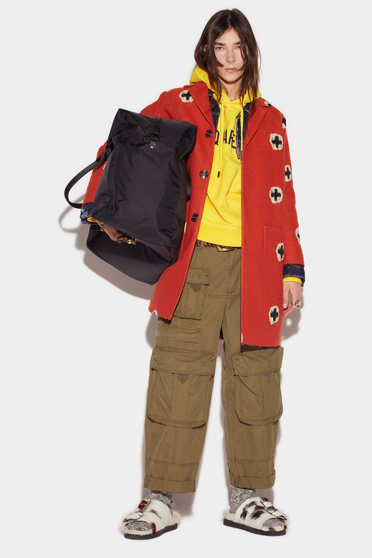 HIDDEN BUTTONS COAT - 1