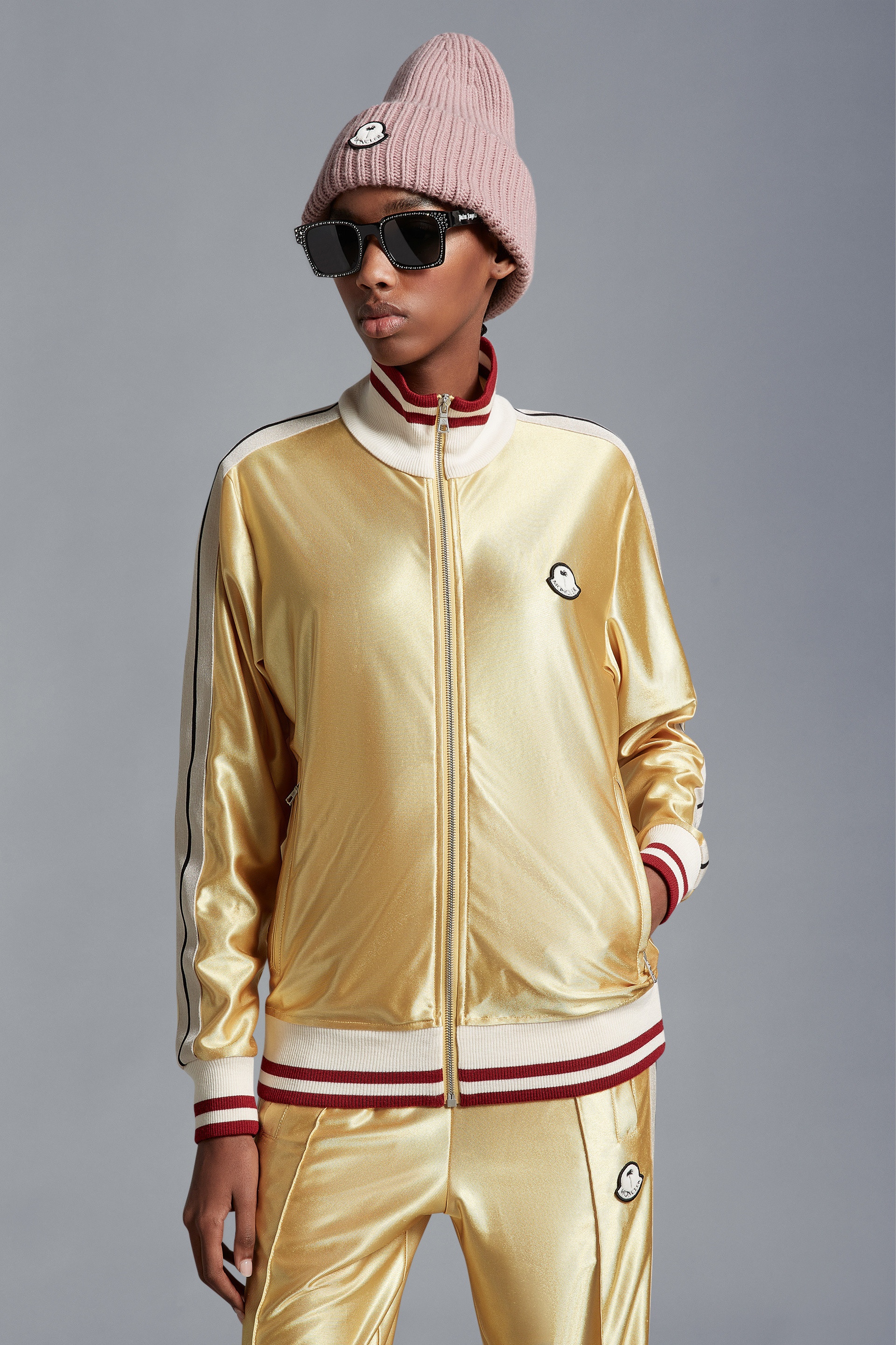 Shiny Zip-Up Sweatshirt - 3