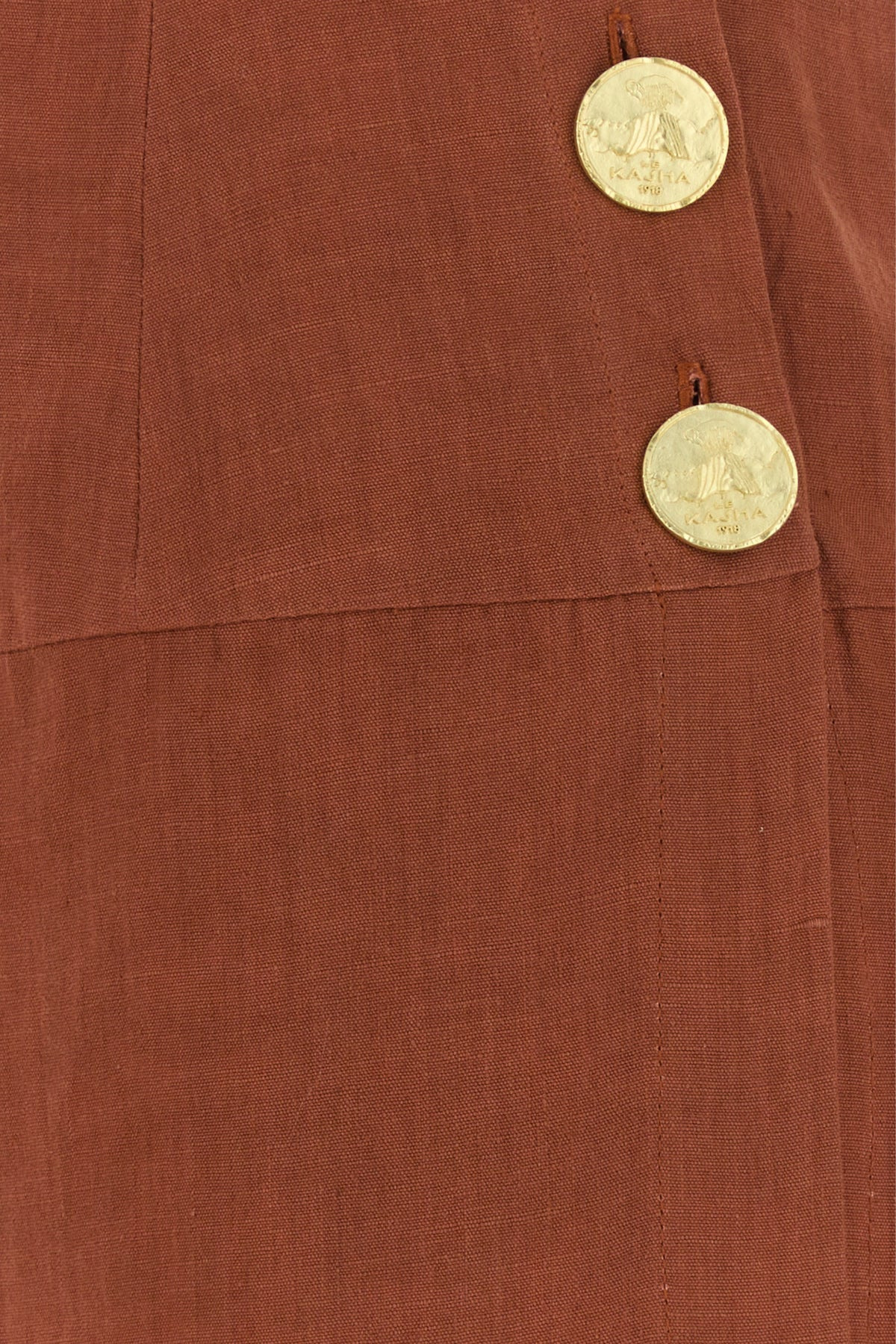 Brick linen Haifal skirt - 3