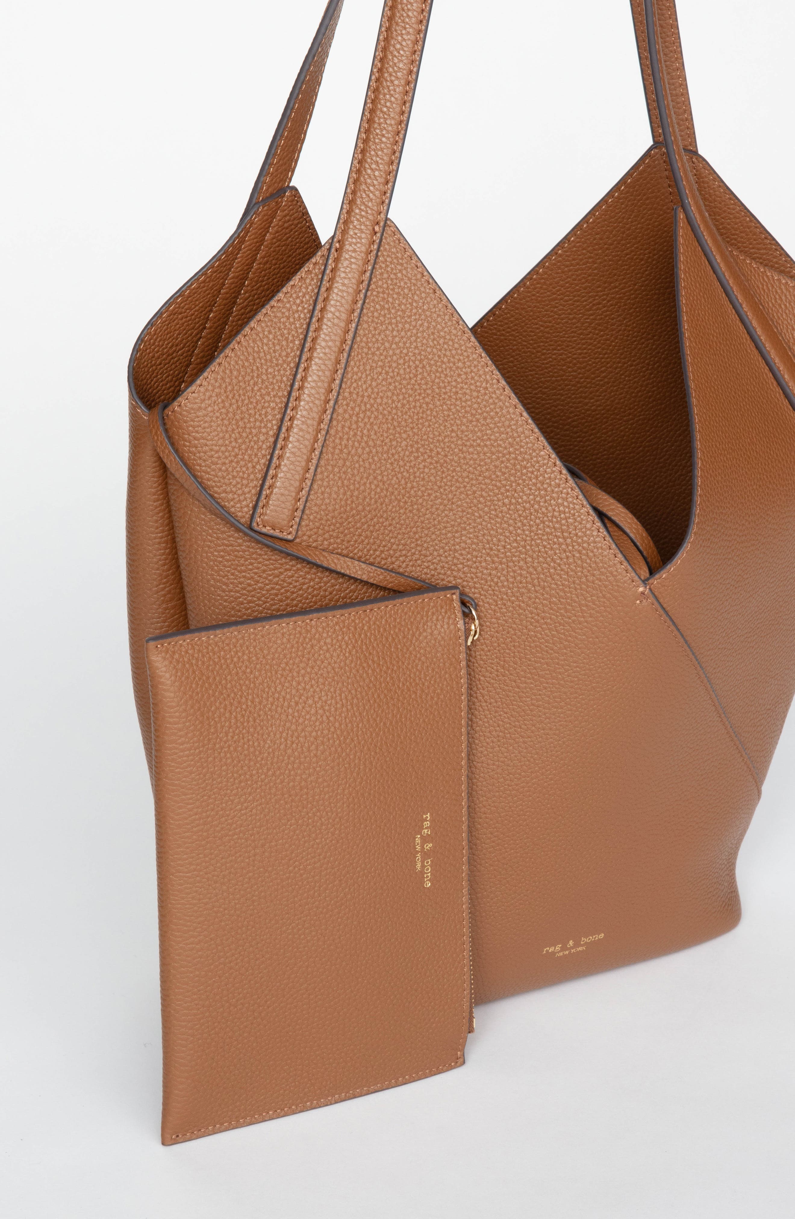 rag & bone Alix Leather Tote in Cognac at Nordstrom - 4