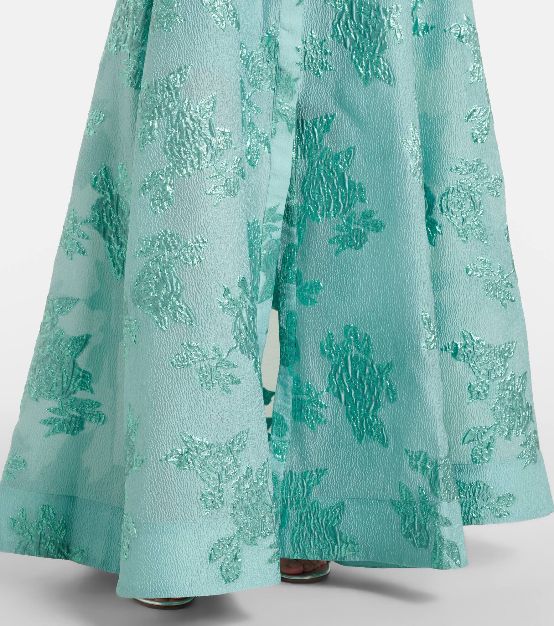 Benette belted brocade shirt dress - 6