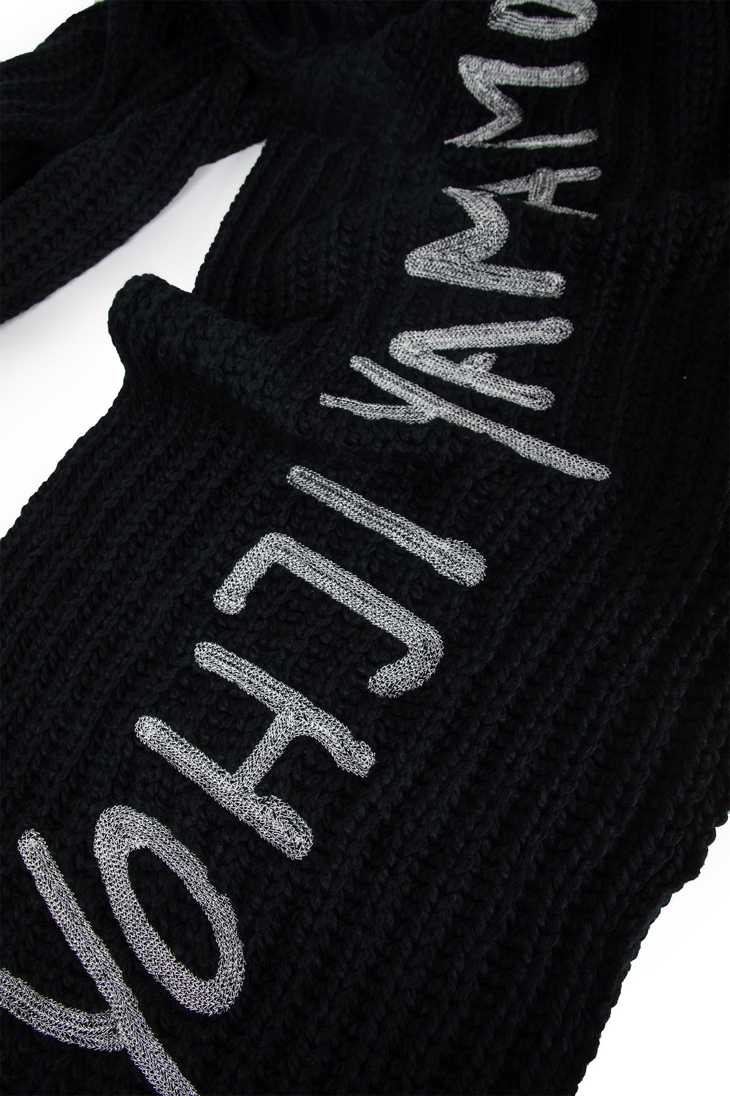 Y-3 Unisex Black Scarves - 3