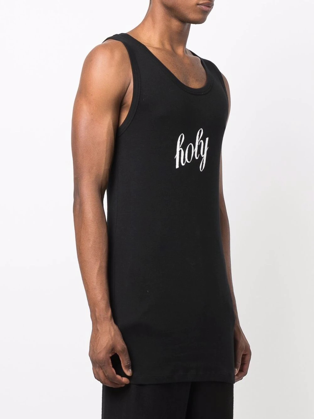 holy slogan-print tank top - 3