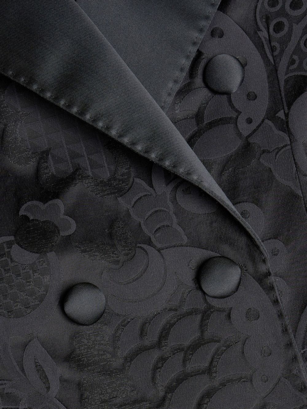double-breasted jacquard blazer - 5