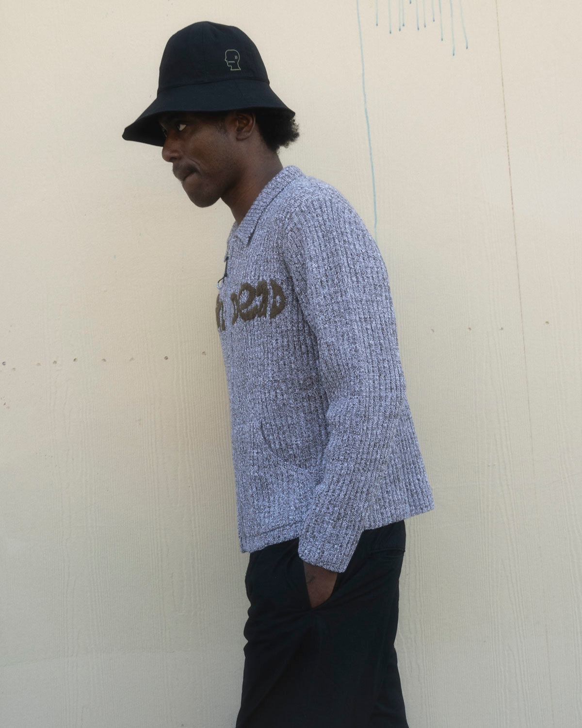Rib Knit Cardigan - Brown Multi - 6