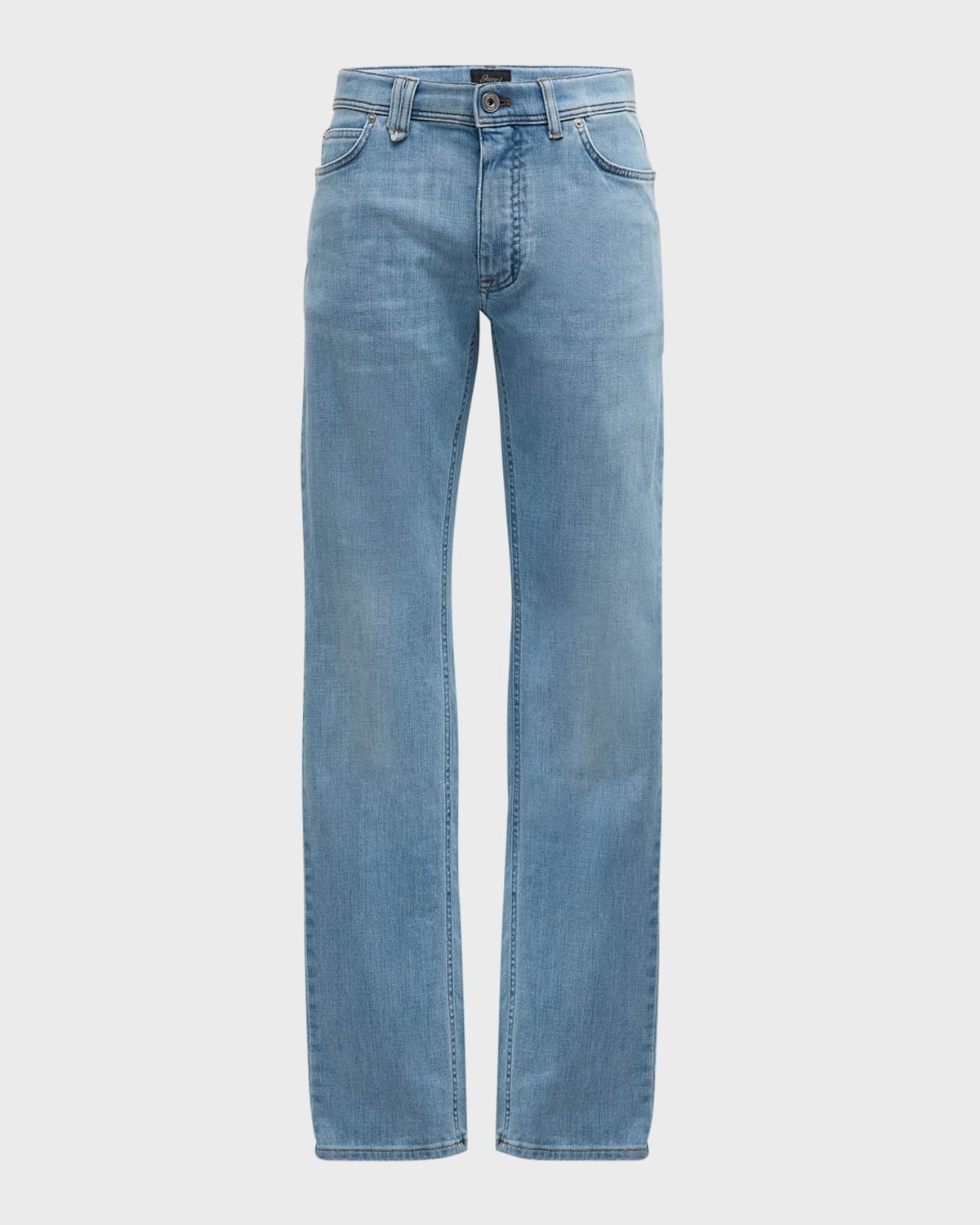 Men's Slim-Fit Light Wash Denim Jeans - 1