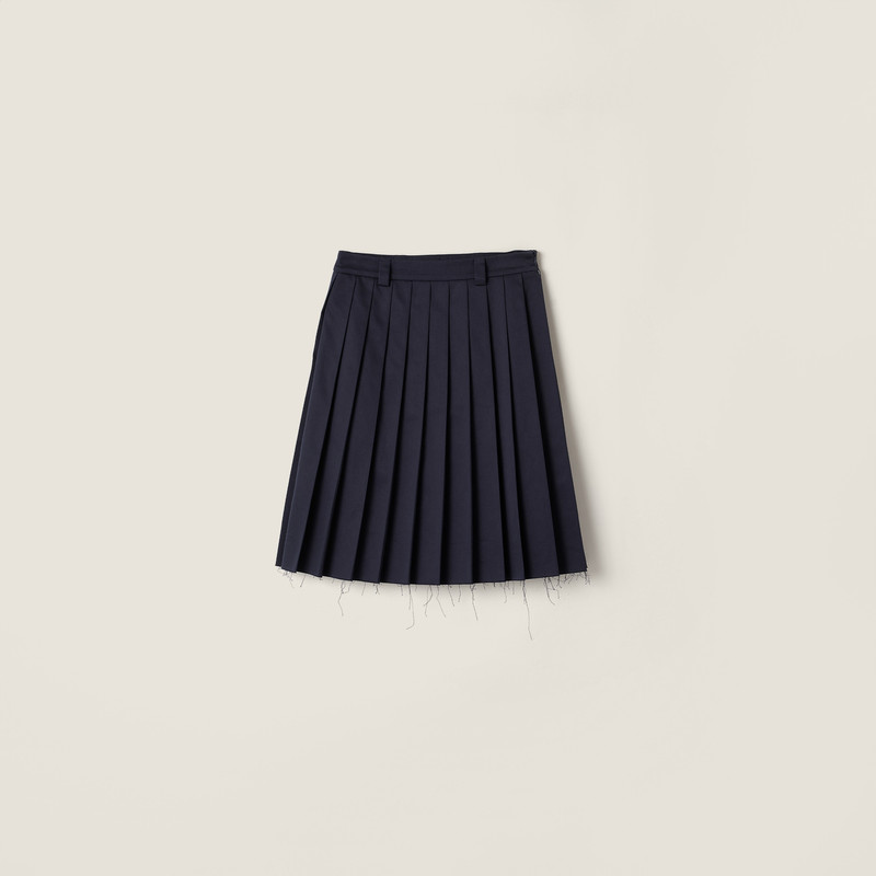 Pleated chino skirt 1