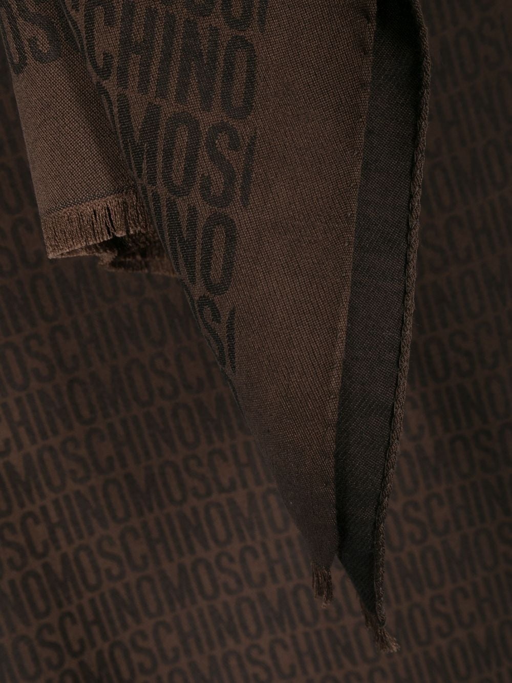 jacquard logo scarf - 3