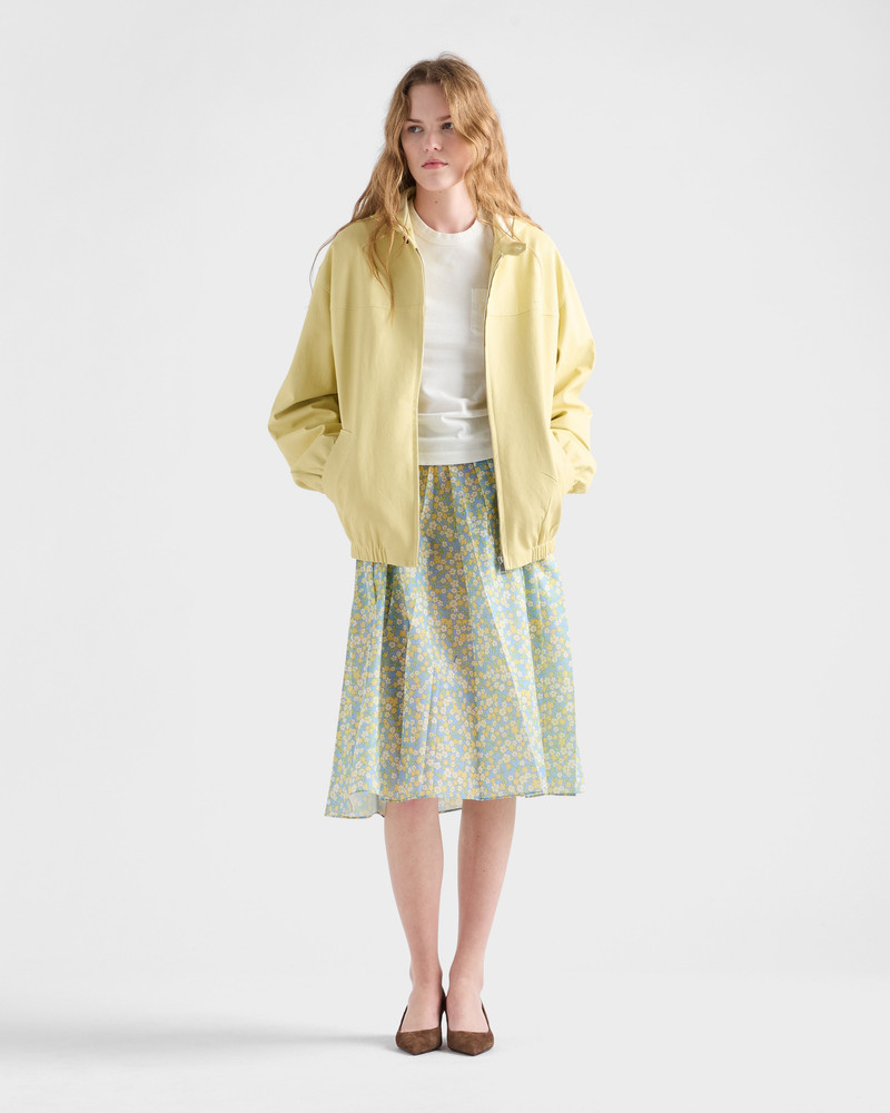 Prada Full floral print Re-Nylon skirt outlook