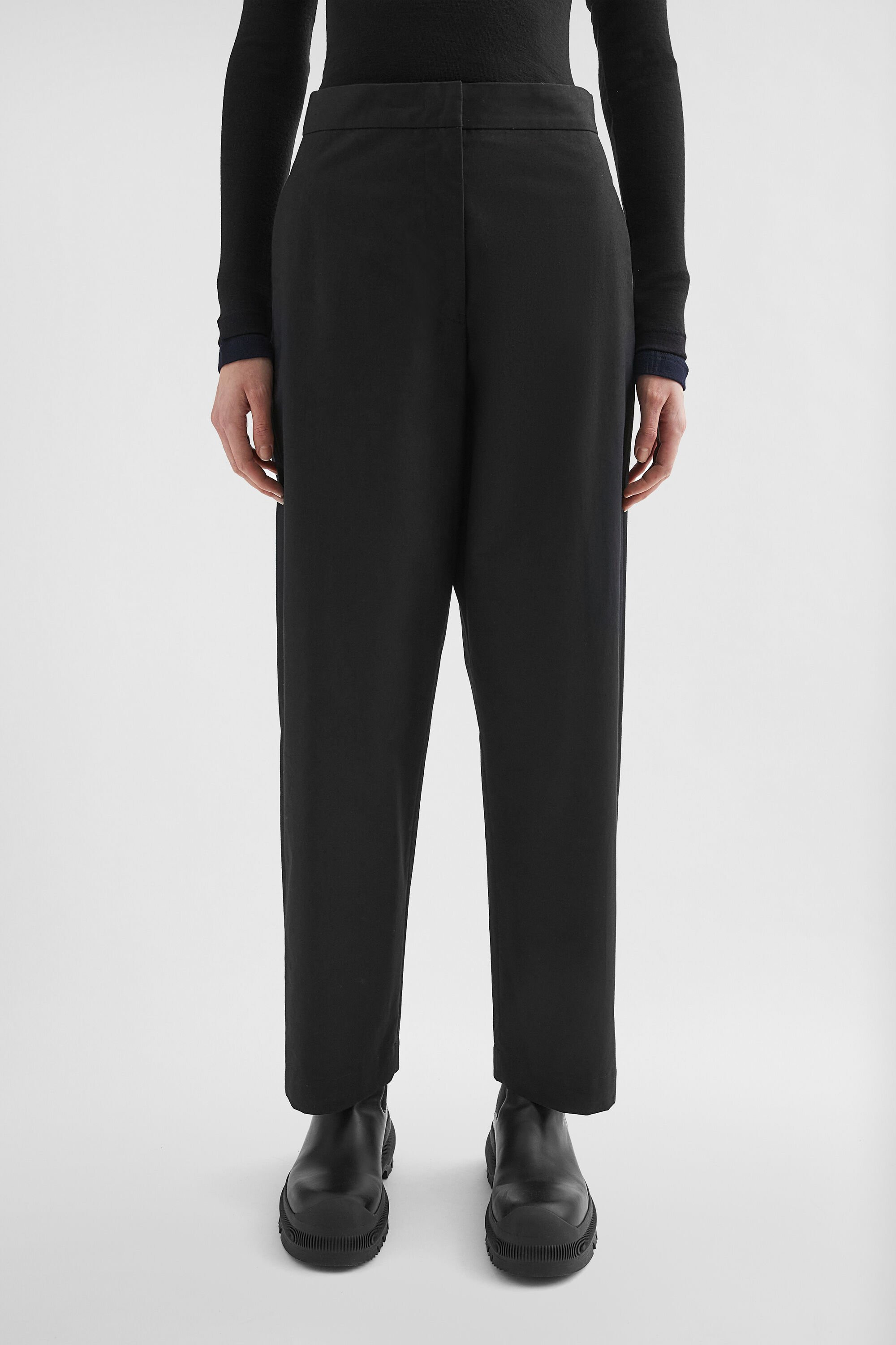 Cotton Tapered Trousers - 2