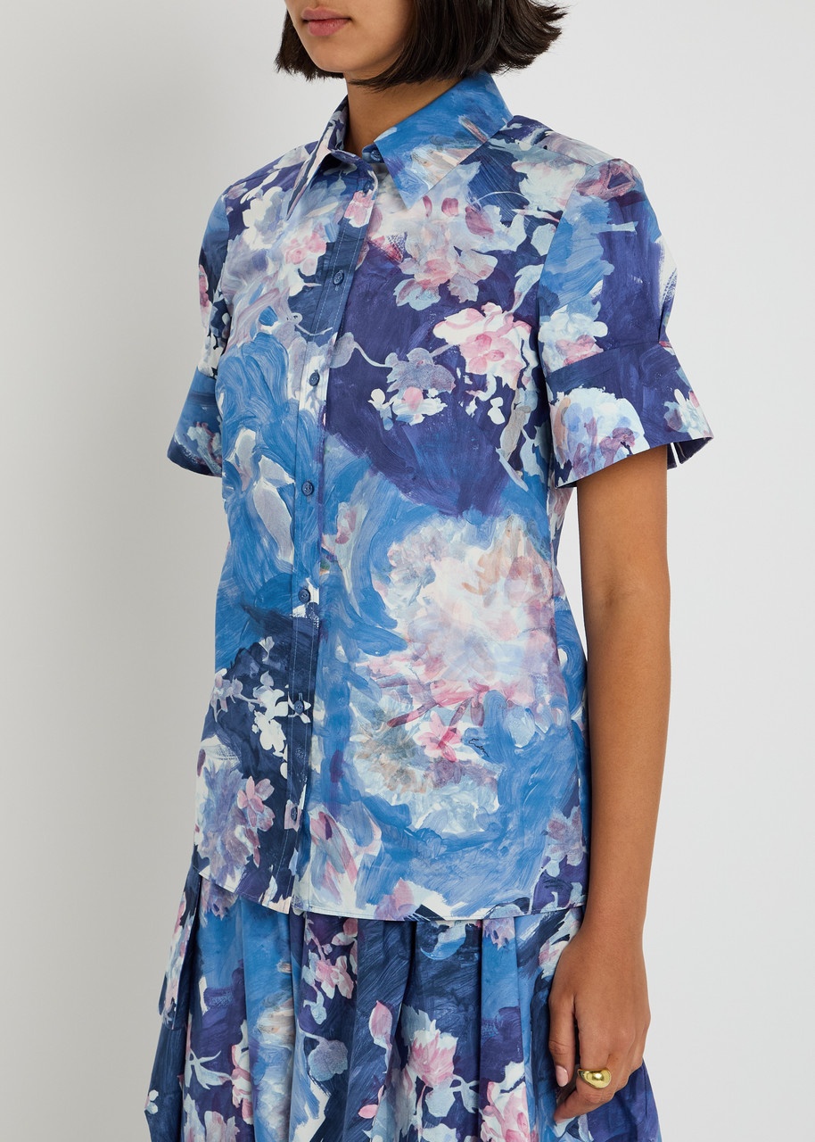 Erdem Printed Cotton-poplin Shirt - 2