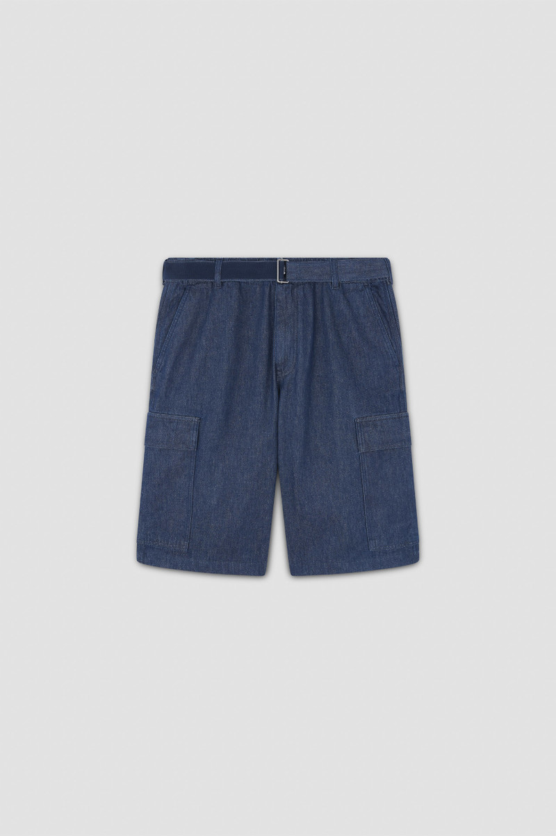 RAW DENIM CARGO BERMUDA SHORTS 1
