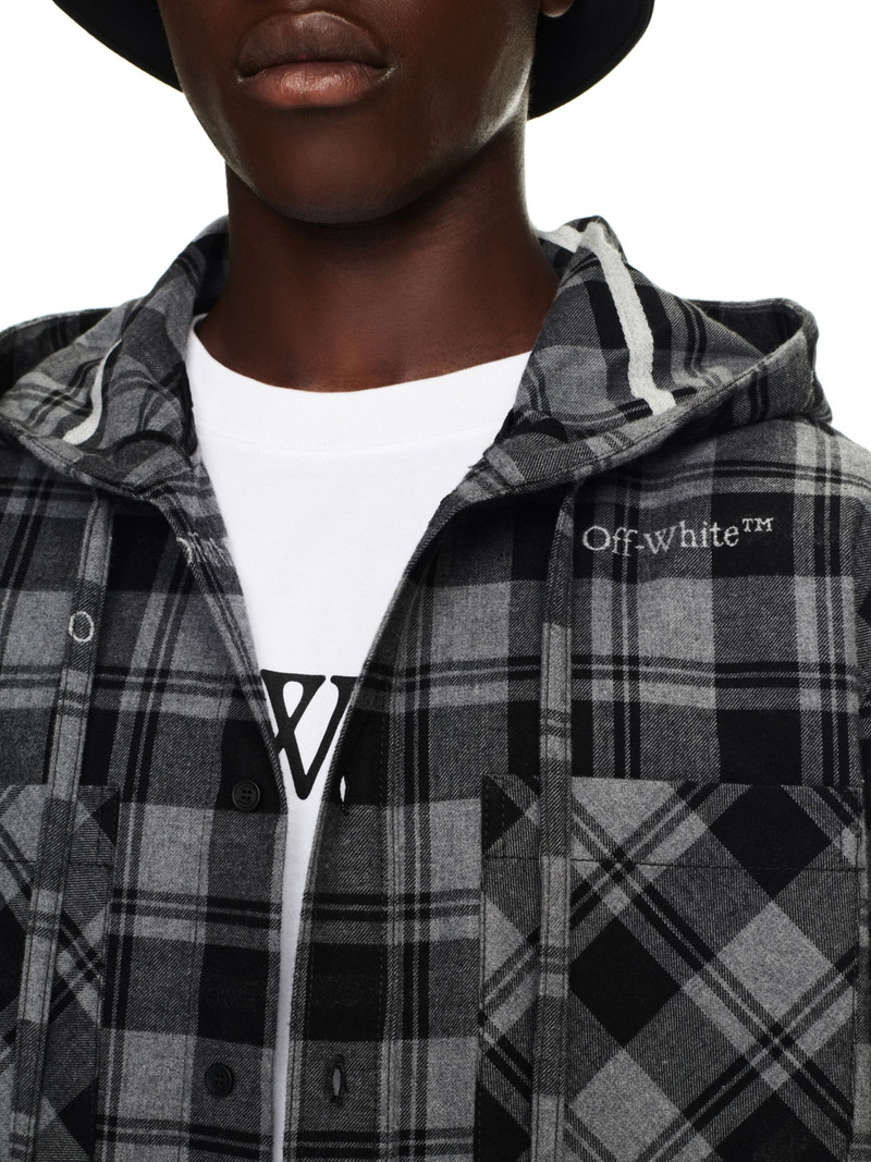 Check Hooded Shirt 5