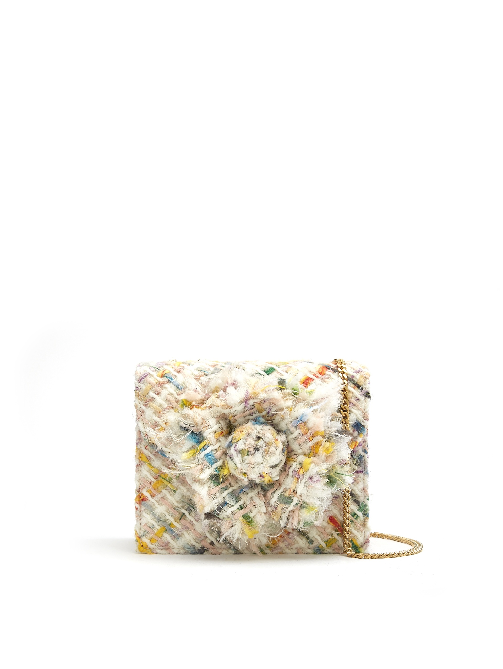 MULTICOLOR TWEED MINI TRO BAG - 1