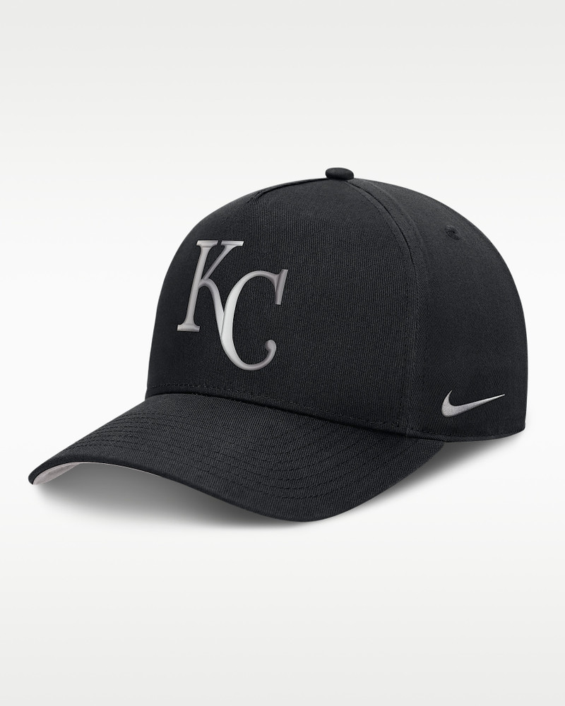 Kansas City Royals Rise Men's Nike Dri-FIT MLB A-Frame Trucker Adjustable Hat 1