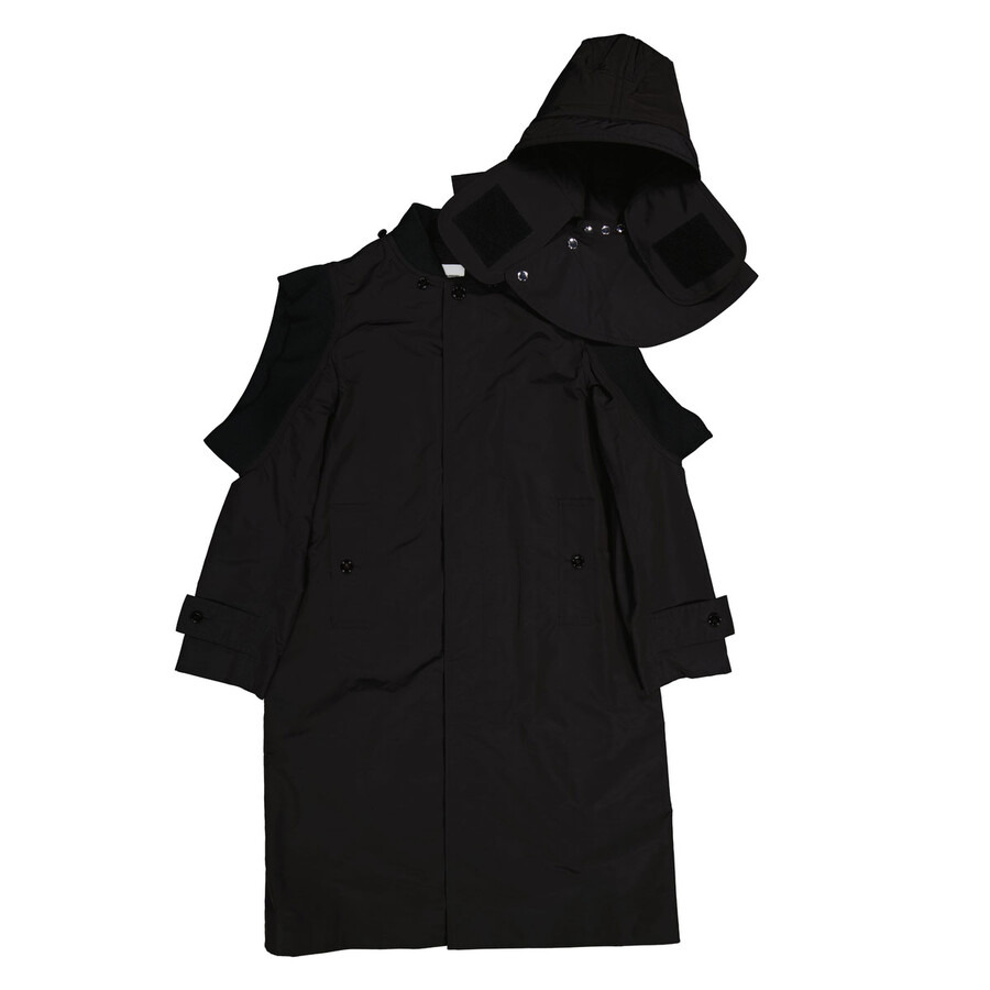 Burberry Nylon Deconstructed Single Breasted Coat - 2