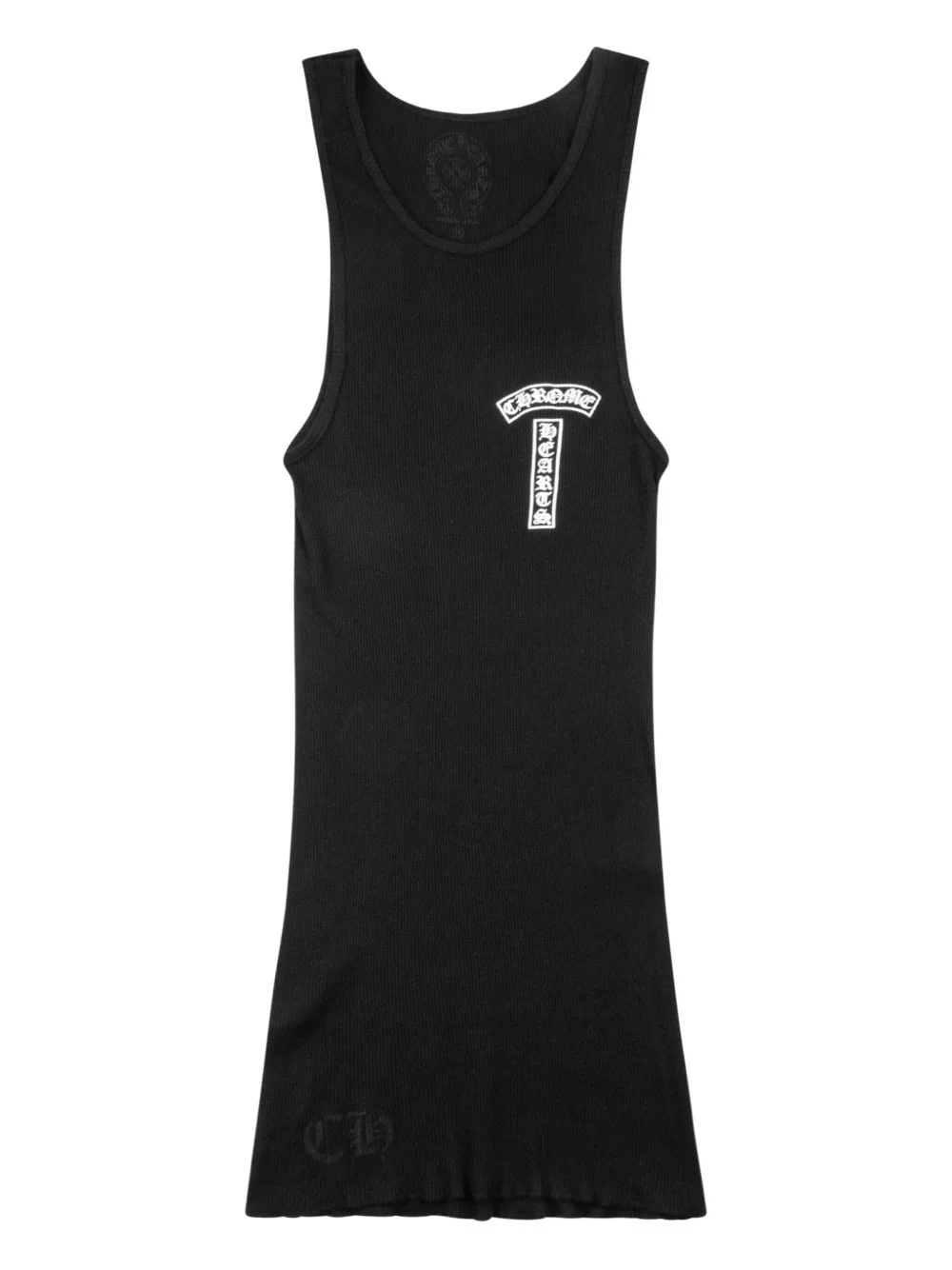 logo-print fine-ribbed tank top - 1
