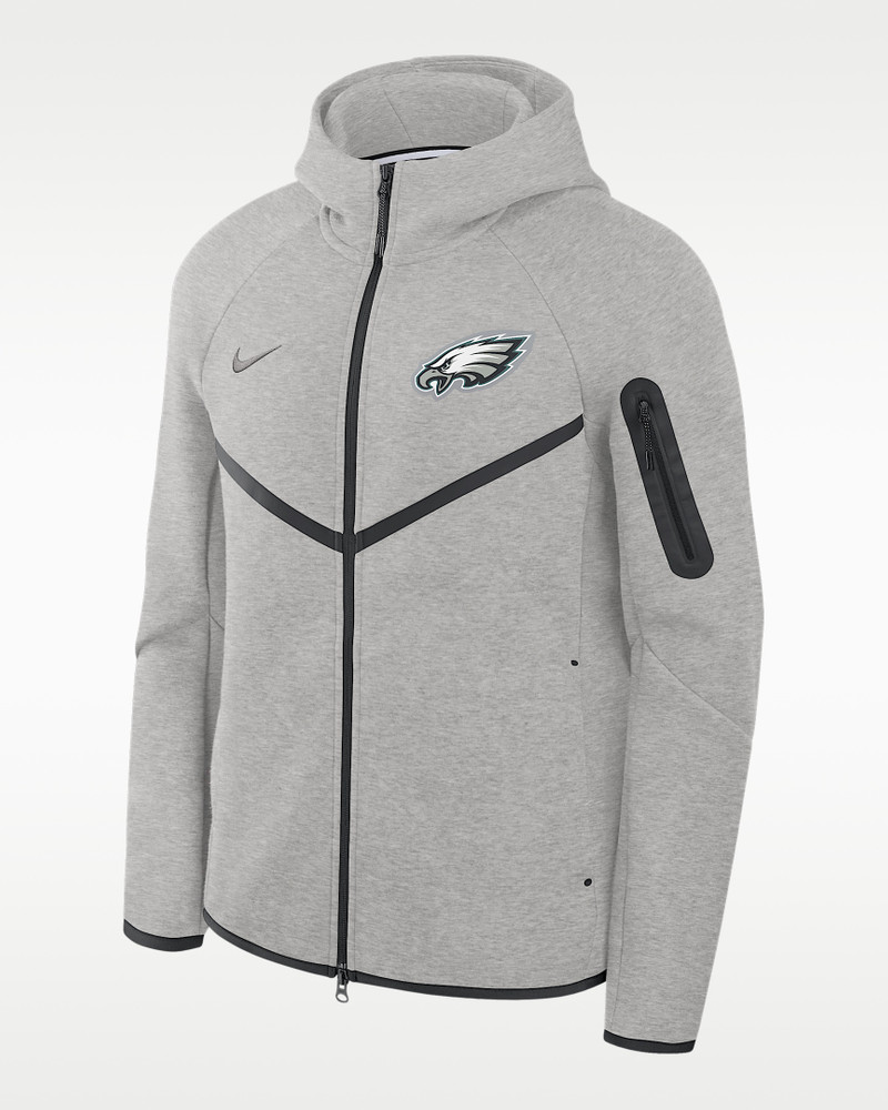 Philadelphia Eagles Tech Fleece Windrunner Men's Nike NFL Full-Zip Hooded Jacket 1