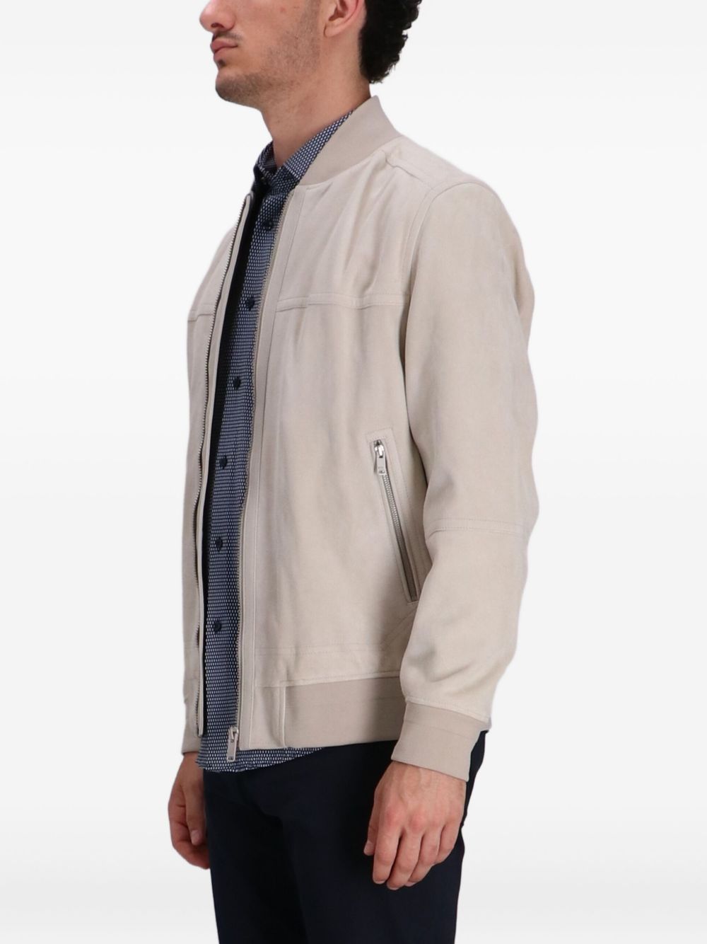 suede bomber jacket - 3