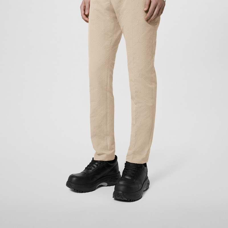 Monogram Cotton Cigarette Pants 5