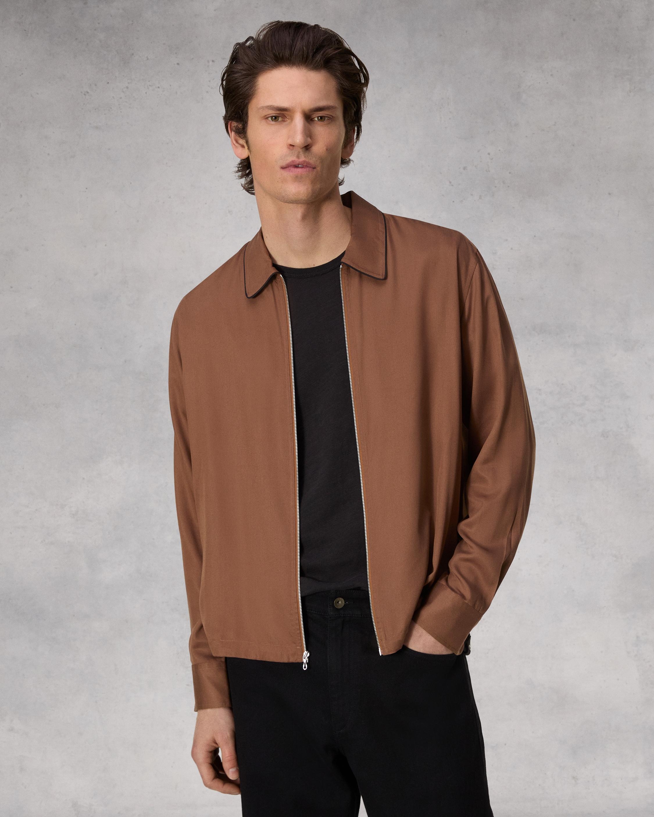 Blouson Viscose Zip Shirt
Relaxed Fit - 2