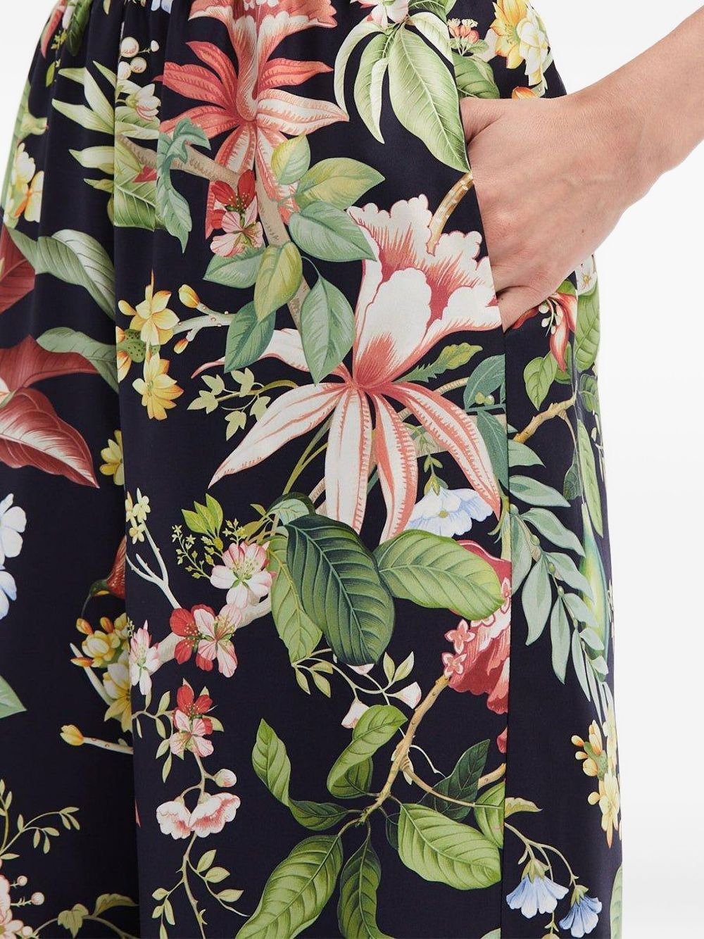 floral-print trousers - 5