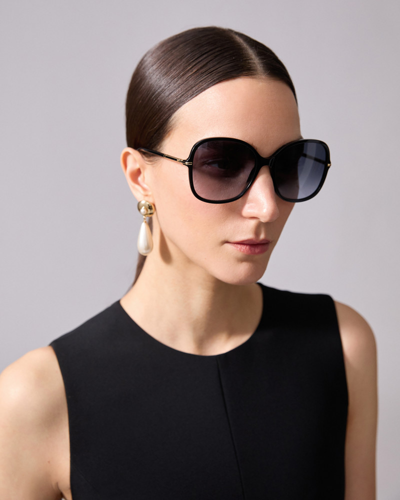 CAROLINA HERRERA Oversized Circle Sunglasses outlook