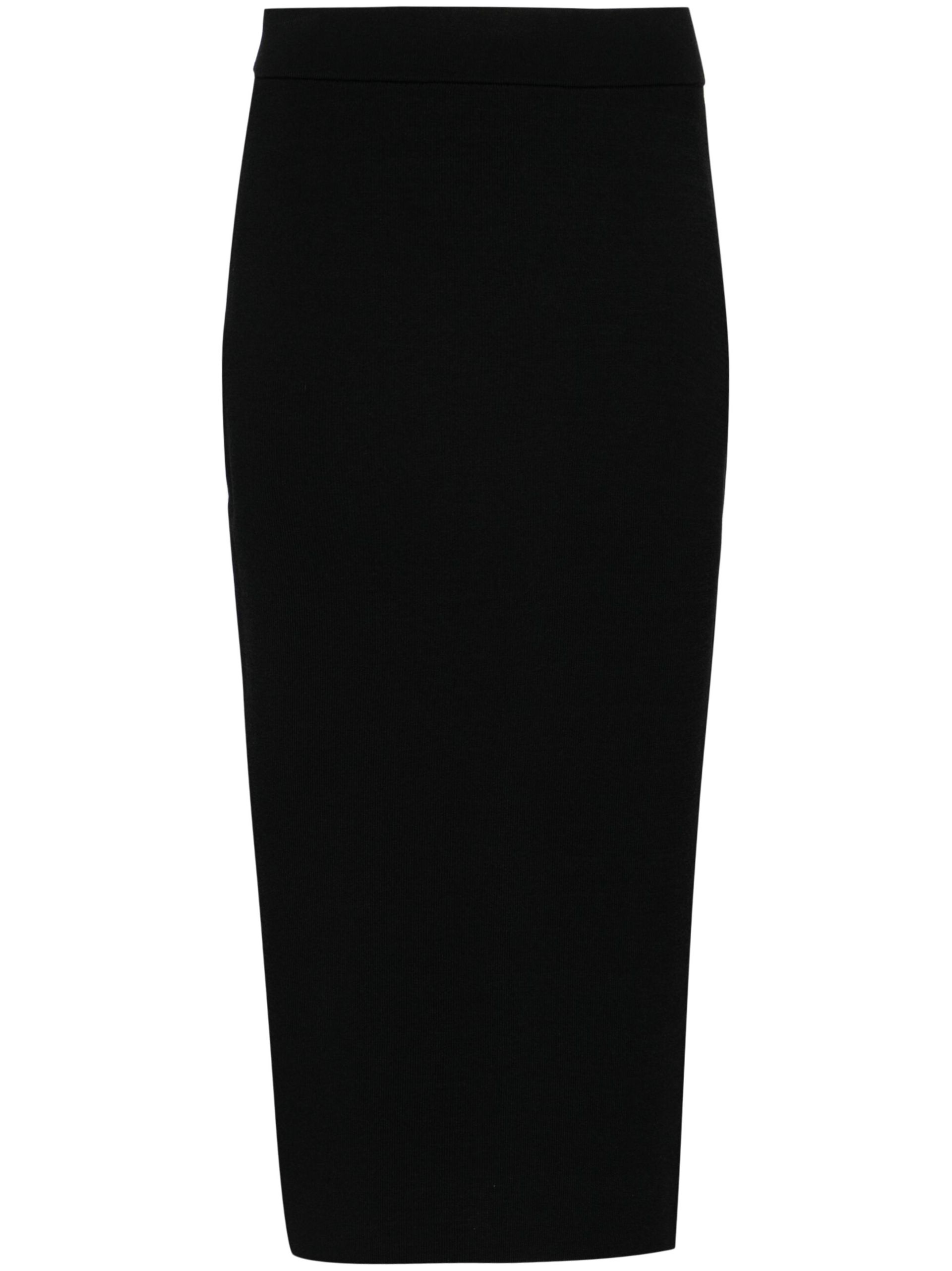 Black Solange Knitted Midi Skirt - 1