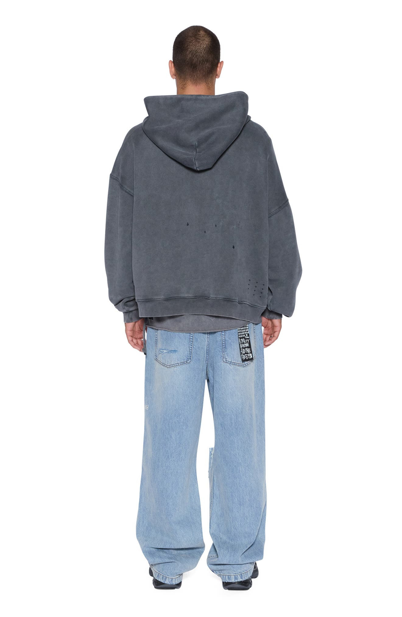 Ksubi Blasted Ekcess Oversize Hoodie in Black at Nordstrom - 4