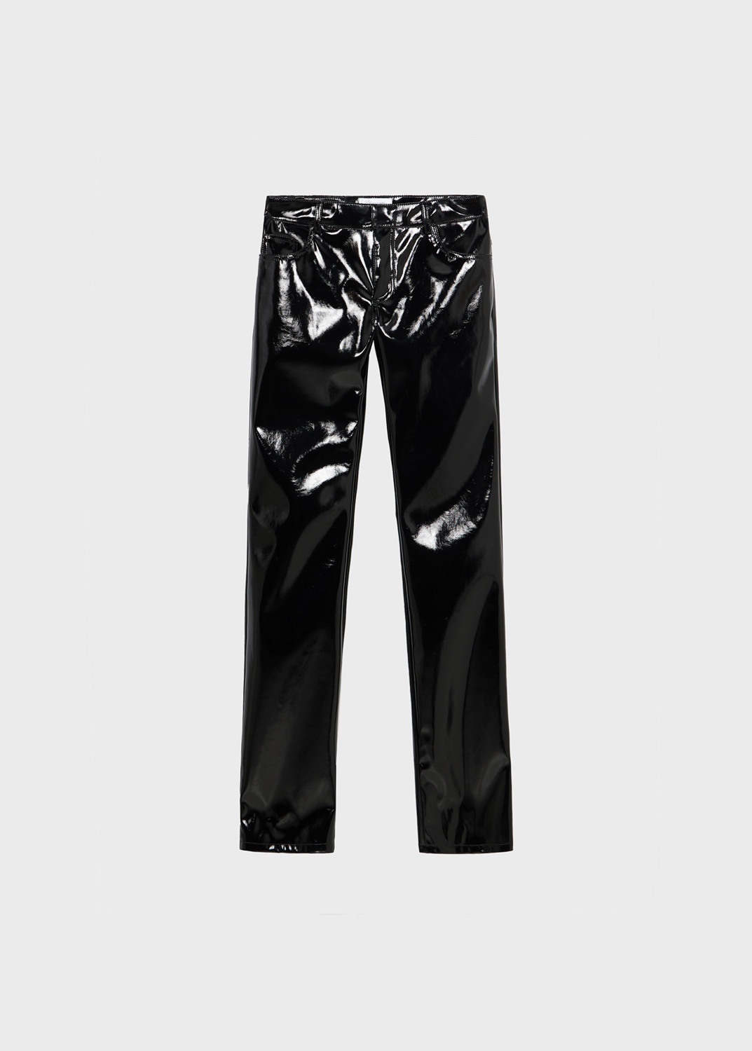 PATENT STRAIGHT PANTS - 1