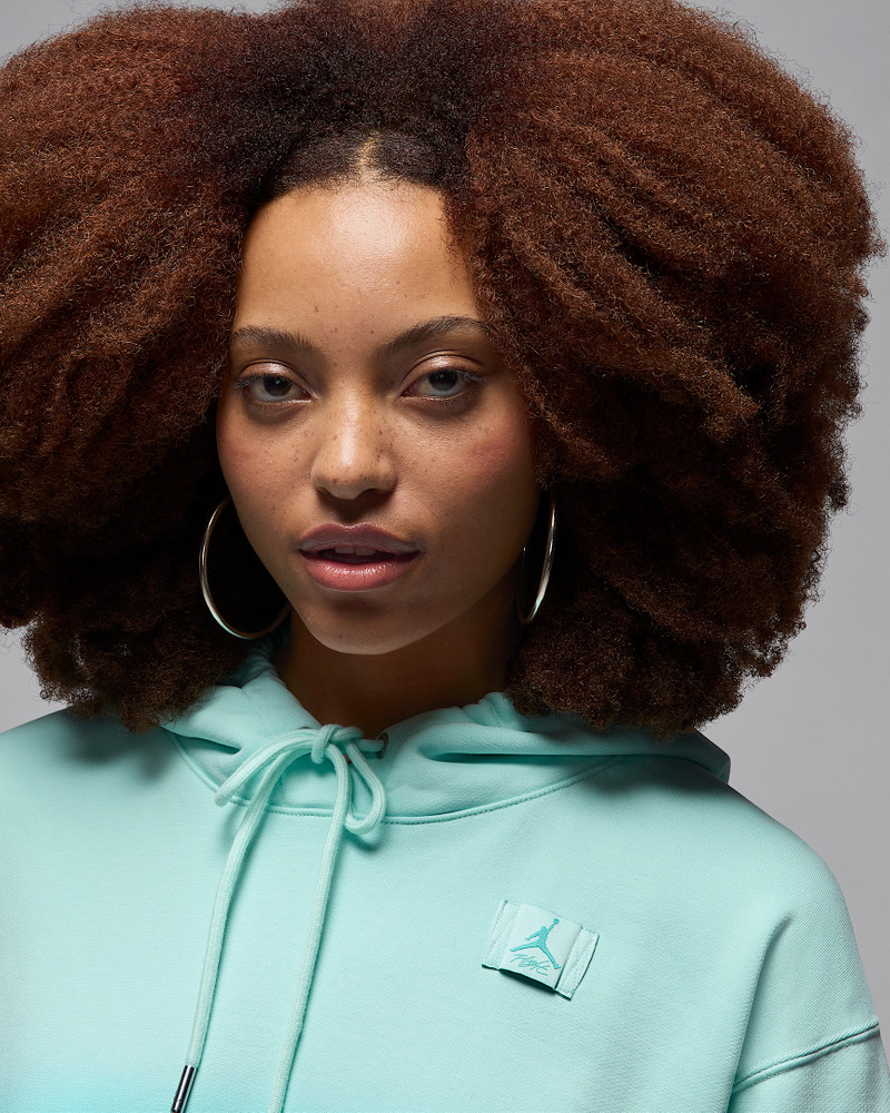 Jordan Flight Fleece Women's Satin-Lined Pullover Hoodie 3