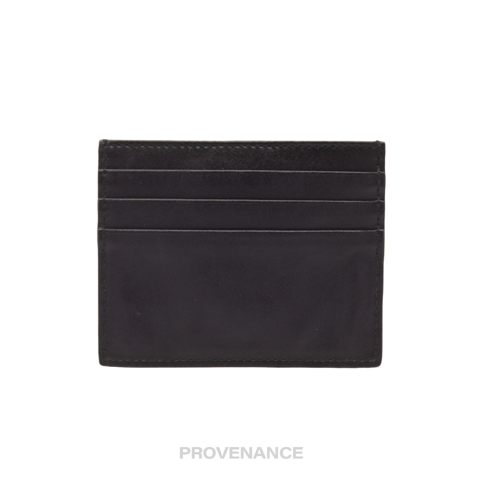 Fendi Stud Card Holder Wallet - Black - 2