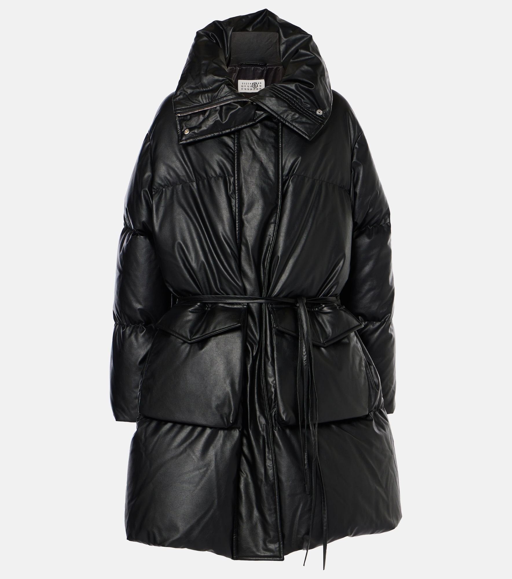 MM6 Maison Margiela Faux leather puffer coat mytheresa REVERSIBLE