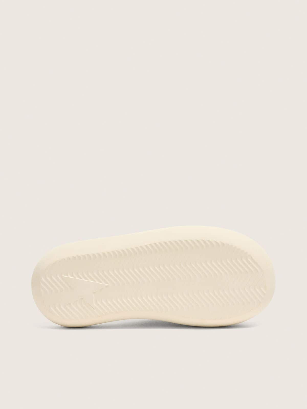 Women's Space-Star Slide slip-ons in white leather - 5