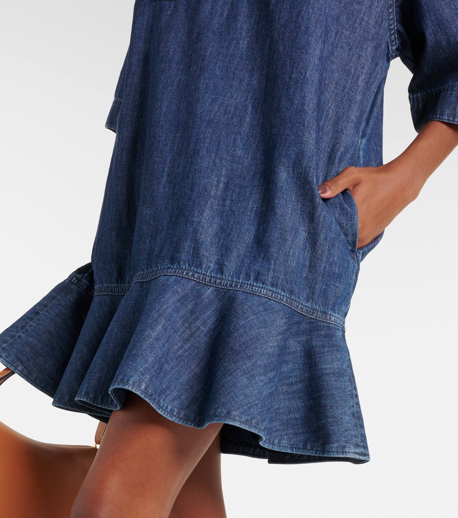 VGold denim minidress - 5