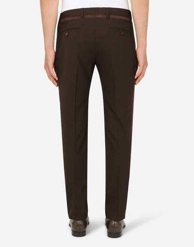 Dolce & Gabbana Stretch wool tuxedo pants outlook