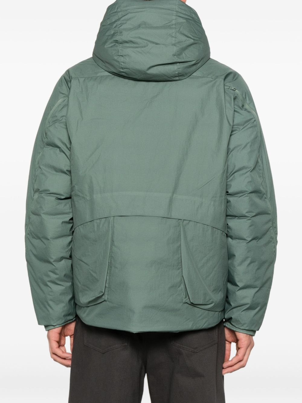 hooded drawstring jacket - 4