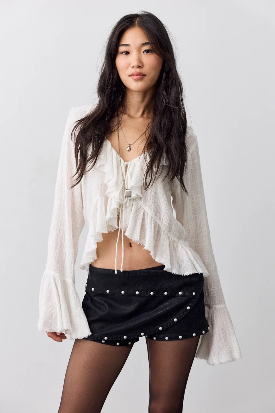 Low Rider Studded Wrap Skort - 1